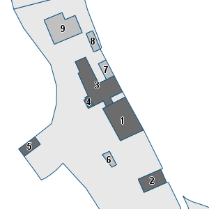 Porzione di cartografia che inquadra gli edifici di questa scheda