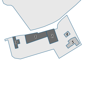 Porzione di cartografia che inquadra gli edifici di questa scheda