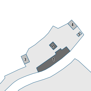 Porzione di cartografia che inquadra gli edifici di questa scheda