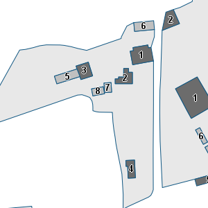 Porzione di cartografia che inquadra gli edifici di questa scheda
