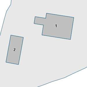 Porzione di cartografia che inquadra gli edifici di questa scheda
