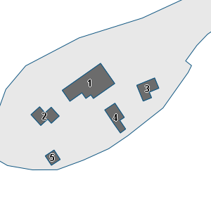 Porzione di cartografia che inquadra gli edifici di questa scheda