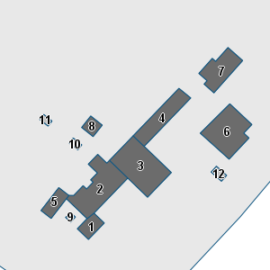Porzione di cartografia che inquadra gli edifici di questa scheda