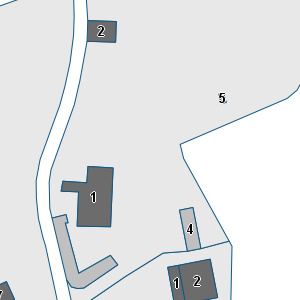 Porzione di cartografia che inquadra gli edifici di questa scheda