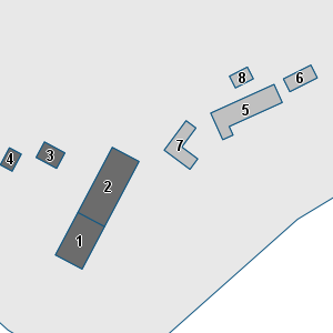 Porzione di cartografia che inquadra gli edifici di questa scheda