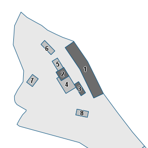 Porzione di cartografia che inquadra gli edifici di questa scheda