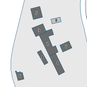 Porzione di cartografia che inquadra gli edifici di questa scheda