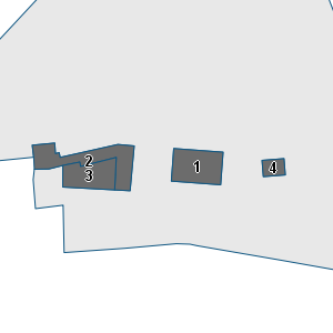 Porzione di cartografia che inquadra gli edifici di questa scheda