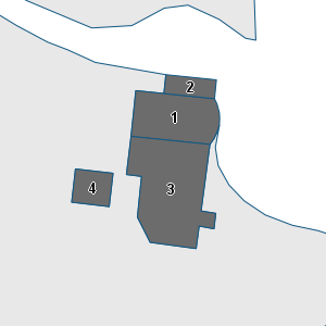 Porzione di cartografia che inquadra gli edifici di questa scheda