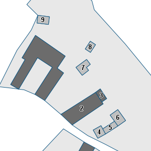 Porzione di cartografia che inquadra gli edifici di questa scheda