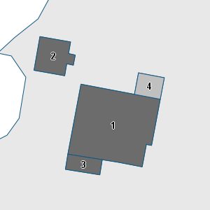 Porzione di cartografia che inquadra gli edifici di questa scheda