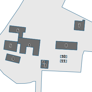 Porzione di cartografia che inquadra gli edifici di questa scheda