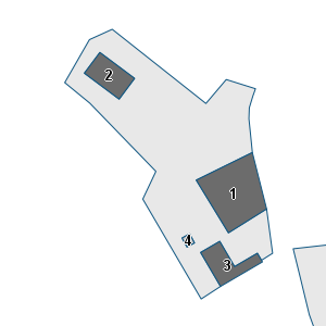 Porzione di cartografia che inquadra gli edifici di questa scheda