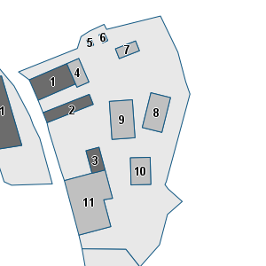 Porzione di cartografia che inquadra gli edifici di questa scheda