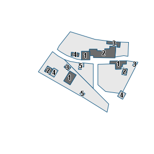 Porzione di cartografia che inquadra gli edifici di questa scheda