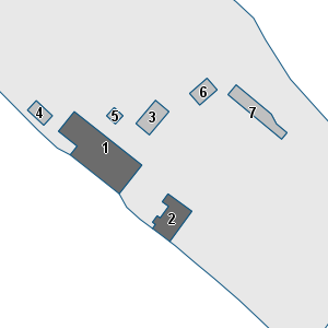 Porzione di cartografia che inquadra gli edifici di questa scheda