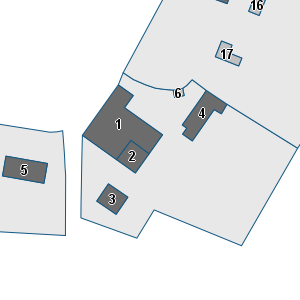 Porzione di cartografia che inquadra gli edifici di questa scheda