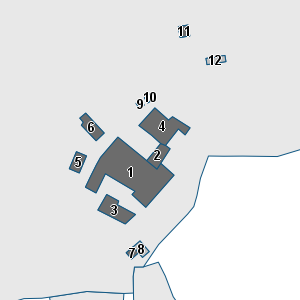 Porzione di cartografia che inquadra gli edifici di questa scheda