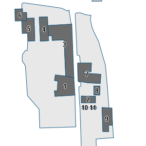 Porzione di cartografia che inquadra gli edifici di questa scheda