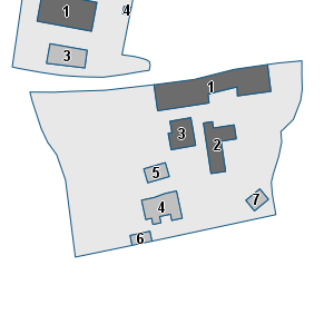 Porzione di cartografia che inquadra gli edifici di questa scheda