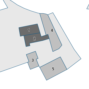 Porzione di cartografia che inquadra gli edifici di questa scheda