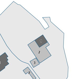 Porzione di cartografia che inquadra gli edifici di questa scheda