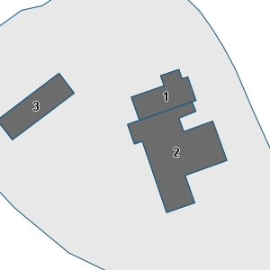 Porzione di cartografia che inquadra gli edifici di questa scheda