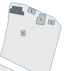 Porzione di cartografia che inquadra gli edifici di questa scheda
