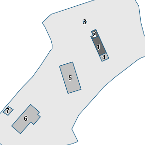 Porzione di cartografia che inquadra gli edifici di questa scheda