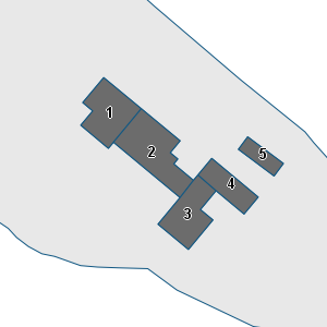 Porzione di cartografia che inquadra gli edifici di questa scheda