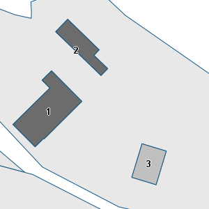Porzione di cartografia che inquadra gli edifici di questa scheda