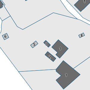 Porzione di cartografia che inquadra gli edifici di questa scheda