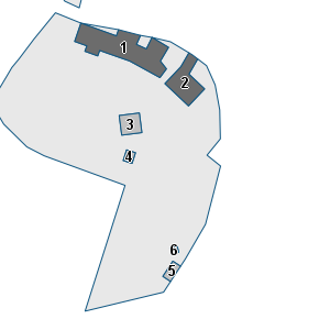 Porzione di cartografia che inquadra gli edifici di questa scheda
