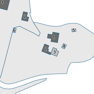 Porzione di cartografia che inquadra gli edifici di questa scheda