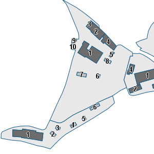 Porzione di cartografia che inquadra gli edifici di questa scheda