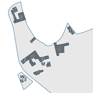 Porzione di cartografia che inquadra gli edifici di questa scheda