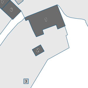 Porzione di cartografia che inquadra gli edifici di questa scheda