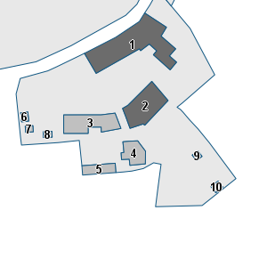 Porzione di cartografia che inquadra gli edifici di questa scheda