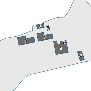 Porzione di cartografia che inquadra gli edifici di questa scheda
