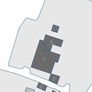 Porzione di cartografia che inquadra gli edifici di questa scheda