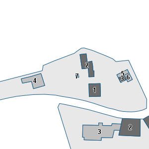 Porzione di cartografia che inquadra gli edifici di questa scheda