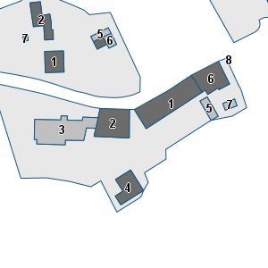 Porzione di cartografia che inquadra gli edifici di questa scheda