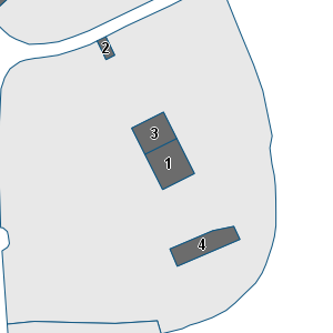 Porzione di cartografia che inquadra gli edifici di questa scheda
