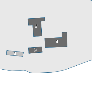 Porzione di cartografia che inquadra gli edifici di questa scheda