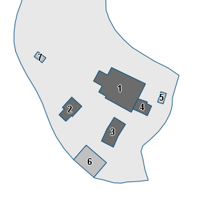 Porzione di cartografia che inquadra gli edifici di questa scheda