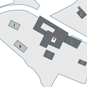 Porzione di cartografia che inquadra gli edifici di questa scheda