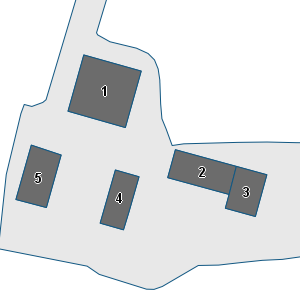 Porzione di cartografia che inquadra gli edifici di questa scheda