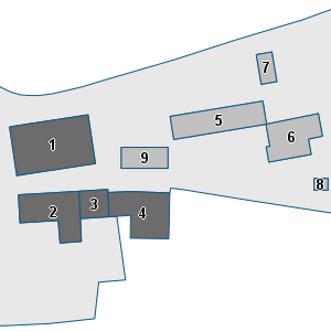 Porzione di cartografia che inquadra gli edifici di questa scheda