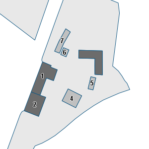 Porzione di cartografia che inquadra gli edifici di questa scheda
