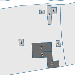 Porzione di cartografia che inquadra gli edifici di questa scheda